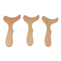 Miniatyrbilde 1 av 5: 3 stk. Gua Sha-verktøy i tre for ryggmassasje, egnet for Cel