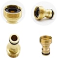 Miniatyrbilde 3 av 5: Messing hurtigkobling, 5 stk. anti-rust kran kobling slange adapter