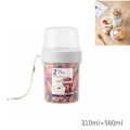 Miniatyrbilde 1 av 5: 560 ml + 310 ml, yoghurtbeger, matbeholder med forsegling og lokk