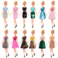Barbie modekläder, 12 delar, 12 dockaccessoarer, för