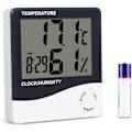Miniatyrbillede 1 af 5: Digitalt hygrometer termometer, Mengshen indendørs temperatur