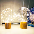Miniatyrbillede 4 af 5: Log Star Light, Usb Plug-in Natlampe, Soveværelse Sengebord Atm