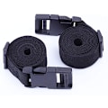 Miniatyrbillede 5 af 5: 59 tommer sort 2 stk. remme 25mm nylon heavy duty remme W