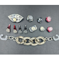 Miniatyrbilde 5 av 5: 12 stykker Punk 3D Clog Sandaler Ornamenter, Sko Charms, Søte Sko