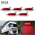 Miniatyrbilde 1 av 5: 5 stk 4 LED sidemarkeringslys for bil, lastebil, tilhenger