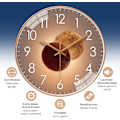 Miniatyrbild 3 av 5: 30cm - Rose Gold Tyst Modern Design Väggklocka, Tyst Mute Väggklocka Väggpendel för Sovrum Kök Vardagsrum, Digital Väggklocka för Kontor och Cafeteria