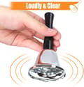 Miniatyrbild 5 av 5: 2-pack handklocka, silver stål klocka, ringklocka med handtag
