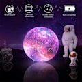 Miniatyrbillede 3 af 5: Månelampe Galaxy Lampe 5,9 tommer 16 Farver LED 3D Månelys Lava