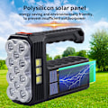 Miniatyrbillede 4 af 5: Udendørs Camping Mini Sol Hånd LED Lommelygte USB Oplader B