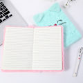 Miniatyrbillede 4 af 5: 2 stk. Fuzzy Plush notesbog med lås og nøgler Journal Cute R
