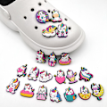 Miniatyrbillede 2 af 5: 20 stk. 3D Clog Sandaler Smykker (Enhjørning), Sko Charms, Søde