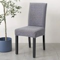 Miniatyrbilde 4 av 5: Lang Check Jacquard Mid Back Stolstol Solid Farge Stretch