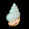 Miniatyrbillede 5 af 5: Conch-knapper broche, skjortepin-knapper, sikkerhedsnål, forhindrer utilsigtet eksponering