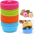 Miniatyrbillede 3 af 5: 24 stk. silikone donutform silikoneforme silikone cupcake bageform
