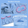 Miniatyrbilde 2 av 5: Håndklehette for hår, 3 stk. Håndklær for hårtørking, superabsorberende mikrofiber