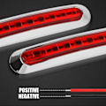 Miniatyrbillede 4 af 5: 4x RØD 9 LED Side Markering Lys Til Bil Lastbil Trail