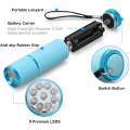Miniatyrbilde 2 av 6: 9 LED Glow in Dark lommelykter, 4 pakker gummiert små lommelykter