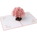 Pikkukuva 4 / 5: Pop Up 3D -kortti, syntymäpäiväonnittelukortti, hääkutsu 3D Sakura T
