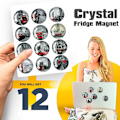 Pikkukuva 3 / 5: (30 mm) 12 kpl Kaupunkinäkymä Jääkaappimagneetti, 3D Jääkaappimagneetti, Tasainen Magneetti, Magneettinen Taulumagneetti, Valkotaulumagneetti