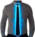 (Blå) LED-slips med upplyst slips med glödande neon LED-slips LE