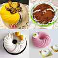 Miniatyrbillede 5 af 5: 20cm grå kugle Turbo dessertform, silikone kageform