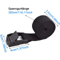 Miniatyrbillede 2 af 5: 4 surringsstropper 3m med spænde, 25mm strop, sort