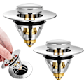 Miniatyrbillede 1 af 5: Universal Pop-Up Vaske Afløb, Anti-Clog Afløb Filter, Rustfrit S