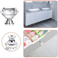 Miniatyrbilde 5 av 5: 10 stk krystall skuffeknapper kommode møbelknapper sink legering