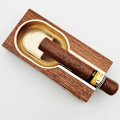 Miniatyrbild 2 av 5: Enkel kopparfodrad cigarr-askkopp för uteplats/utomhus/inomhus askkopp (Färg:Brun)