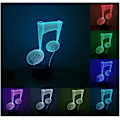 Miniatyrbild 1 av 5: 3D-lampa skrivbord, Ephvan 3D musikvisualisering 7 färger ändras