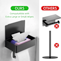 Miniatyrbillede 5 af 6: Toiletpapirholder, Mat Sort Servietboks, Opbevaringsboks, Stainle