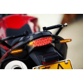 Miniatyrbilde 5 av 7: Motorsykkel Blinklys Indikator Blinklys Amber Flytende Sekvensiell