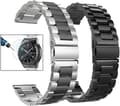 2-pakning rustfrie stålremmer til Samsung Gear S2/Gear Sport 20 mm
