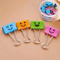 Miniatyrbillede 1 af 5: Farvede ansigtsbindere papirclips, 48 stk. 1 tommer medium assort