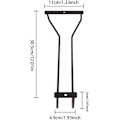 Miniatyrbillede 2 af 5: Sort - 1 x 12\" Vinglasholder, Under Hylde Vinglasholder