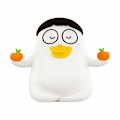 Miniatyrbillede 1 af 5: (Hat) Pat Duck Silikonenatlys Soveværelse Sengekants Sød Ornament
