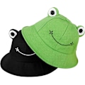 Miniatyrbild 1 av 4: 2 st Groda Bob Vuxen Groda Hatt Hink Groda Hatt Bomull Sommar Fishe