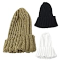 Miniatyrbillede 4 af 5: 1 stk. Sort Vinter Efterår Damehue Varmer Bonnet Casual Hat