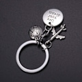 Miniatyrbillede 4 af 5: Drømmende Pilot Flyvemaskine Nøglering Metal Mini Flyvemaskine Legering Nøglering Vedhæng Mænd Kvinder Børn Gave Sort