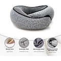 Miniatyrbilde 4 av 5: Reisepute for fly, nakkepute i memory foam med 360 graders støtte