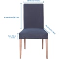 Miniatyrbild 4 av 5: (Grå) Stolsöverdrag Stolsöverdrag Dekor Stretch-överdrag Spande