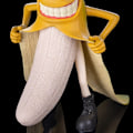 Miniatyrbillede 4 af 4: Ond banan have statue til haven