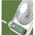 Pikkukuva 4 / 5: USB-tuuletin, voimakas tuuli, erittäin hiljainen pieni pöytätuuletin, 220° kallistus, kokoontaitettava, 5-nopeuksinen säädettävä (musta)
