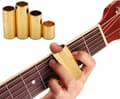 4-pack Gitarr Slides, Elektrisk Gitarr Metall Slides Gitarrsträngar Slides Guld