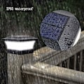 Miniatyrbillede 4 af 5: Solcellepost Solcellelamper, Solcellepost Solcellelampe Solpillesøjlelampe Vandtæt Udendørs Søjlelampe LED Solcellelampe til Træstolper, Dæk, Terrasse, Hegn
