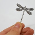 Miniatyrbillede 5 af 5: 6 dragonfly-formede hårklemmer, retro hårklemmer, søde hårklemmer
