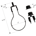 Miniatyrbillede 3 af 5: Adapterkit til lampeskærm - Inkluderer trim og nivellering af lampeskærm