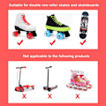 Miniatyrbillede 5 af 5: Skateboardhjul, 4 stk./sæt lysende skateboardhjul Quad Roller S