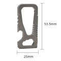 Miniatyrbild 5 av 5: Mini Full Titanium Spänne Nyckelring Bil Spänne Utomhus Spänne