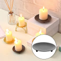 Miniatyrbilde 5 av 5: Svart lysestake (11*2,1 cm), 4 stk lysestake i metall